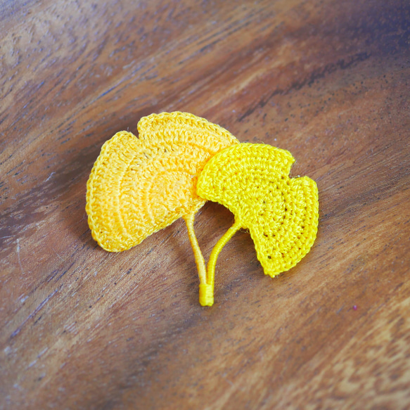 ブローチ イチョウ パンダ レジン