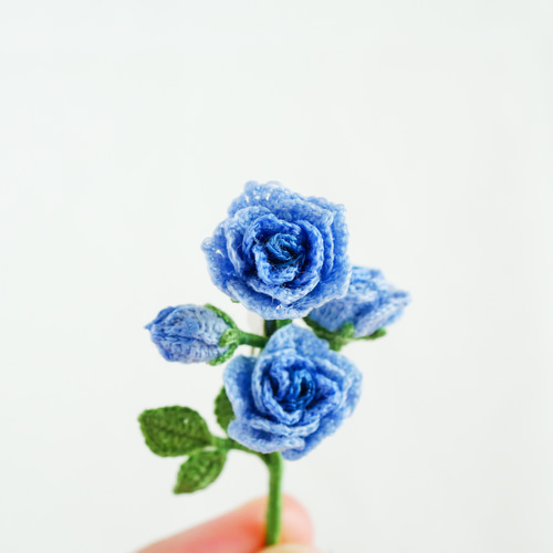 青い薔薇 様@オーダー品 x 4 ブルー系 | プリザーブドフラワー