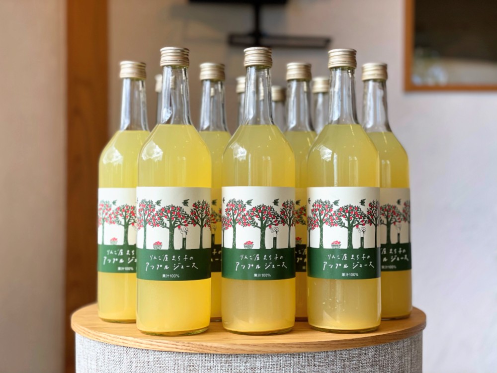 （12本セット・送料無料）〜大人の贅沢りんごジュース〜りんご屋まち子のアップルジュース 720ml