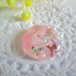 【送料無料】春色ボタン＊紫陽花（ベビーピンク）プチギフト 1枚目の画像