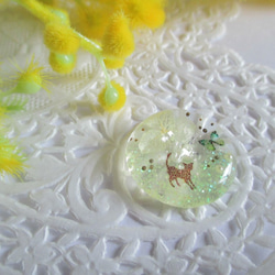 【送料無料】春色ボタン＊紫陽花（クリームイエロー）プチギフト 1枚目の画像