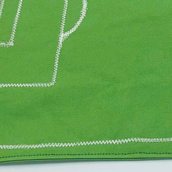 ランチョンマット　サッカーコート　ミシン刺繍 6枚目の画像