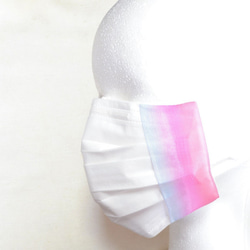 シルクマスクカバー　蒸れにくい　チューリップ　　美肌　保湿　UV　透け感　グラデーション　マスクカバー2021　UV 8枚目の画像