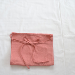 越中ふんどし　ピンク　リネン　麻　褌　締め付けない　リラックス　天然素材　おしゃれ　癒し　快適 2枚目の画像