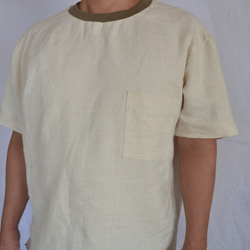 ヘンプ100％　Tシャツ　メンズ　男性向け　オーガニック　天然素材　カットソー　日本製 6枚目の画像