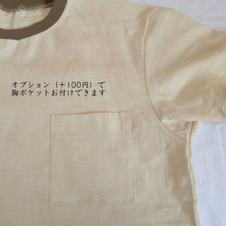 ヘンプ100％　Tシャツ　メンズ　男性向け　オーガニック　天然素材　カットソー　日本製 7枚目の画像