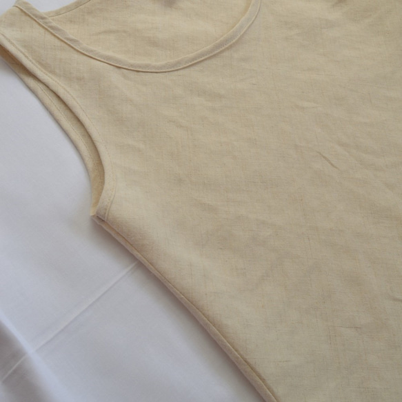 タンクトップ　HEMP ヘンプ100％　日本製　天然素材　敏感肌　サステナブル　オーガニック　麻　 8枚目の画像