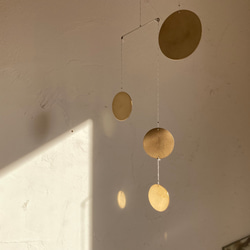 真鍮モビール円4PI 2枚目の画像