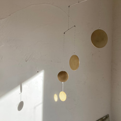 真鍮モビール円4PI 3枚目の画像