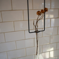 試験管一輪挿しハンギングアイアン 3枚目の画像