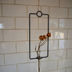 試験管一輪挿しハンギングアイアン 2枚目の画像