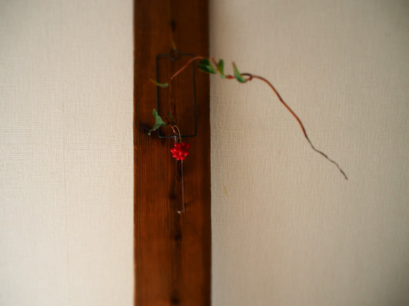 試験管一輪挿しハンギングアイアン 5枚目の画像