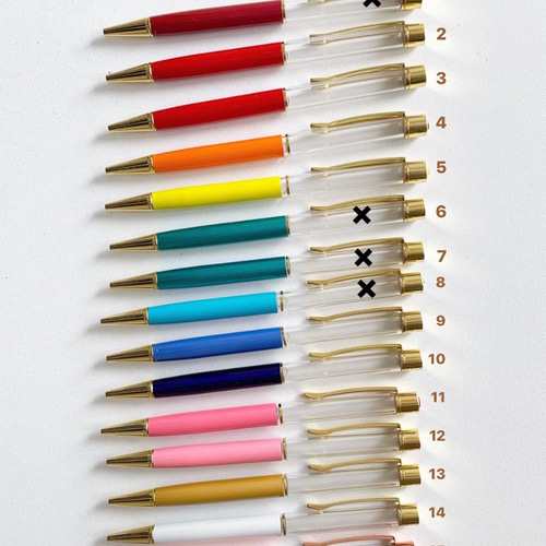 【as】オーダー ハーバリウムボールペン 受注製作】ハーバリウムボールペン＊海月と水中花/シルバー