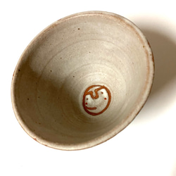 おかしなシリーズ　KAO鉢　アオ　陶器 3枚目の画像