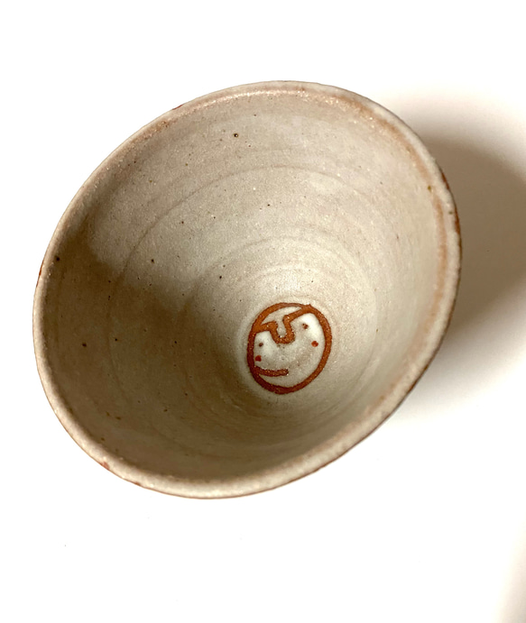 おかしなシリーズ　KAO鉢　アオ　陶器 3枚目の画像
