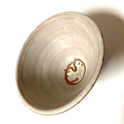 おかしなシリーズ　KAO鉢　ムラサキ　陶器 3枚目の画像