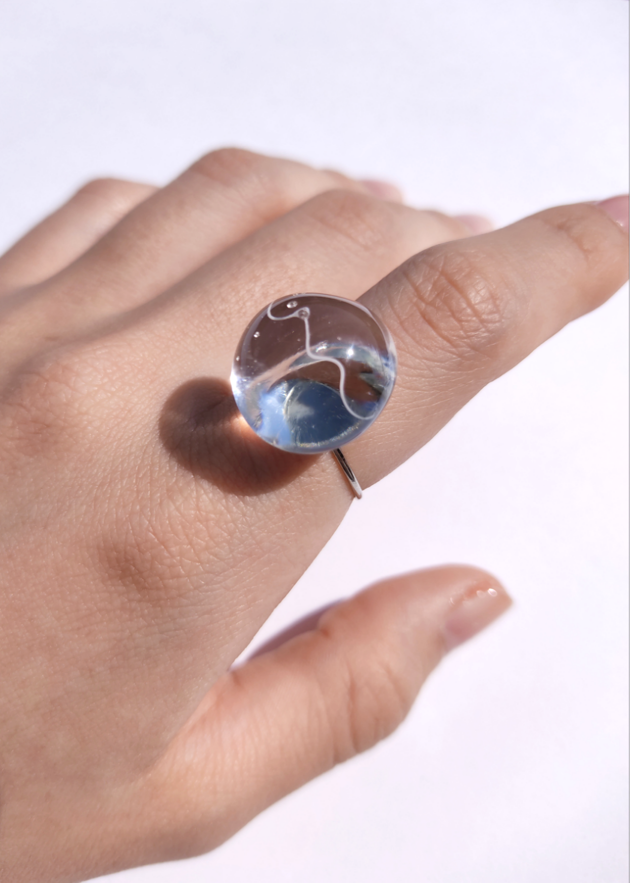指輪・リング EOU STUDIO the texture of glass Ring 10 The Capstone | 8MM – Alpine Rings