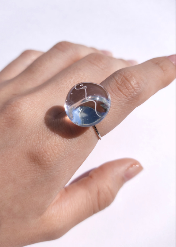 指輪・リング Numbering Ellipse Glass Ring #7415 5BNY878 Numbering Ellipse Glass Ring #7415 5BNY878 (Numbering/指輪