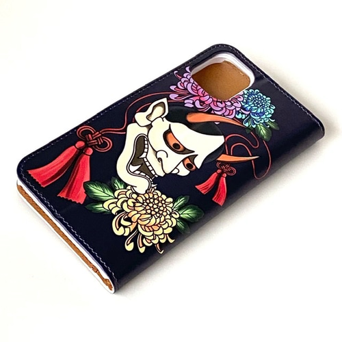 ‪‪❤︎‬ A A  セッターケースデコ 般若 ‪‪❤︎‬ こだわり派のあなたに❤️かっこいい❤️般若・手帳型スマホケース