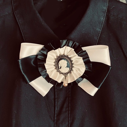 新作❤️マルチに活躍❤️ゴシックリボンタイ❤️MOKUBAリボン 