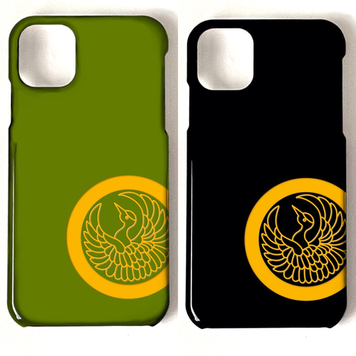 家紋・鶴丸⭐️iPhone・Android・ほぼ全機種・スマホケース
