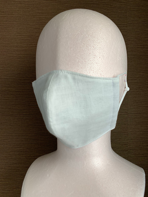 即納◆抗菌・消臭機能が永続的に持続◆立体型マスク 大人用 White  無地 シンプル 5枚目の画像