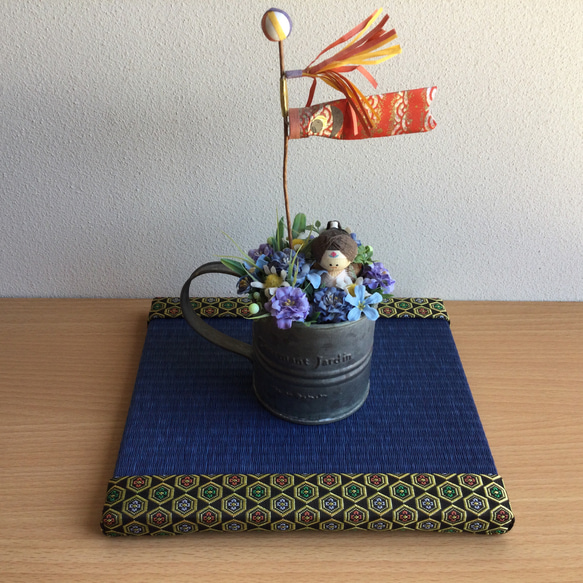 楼蘭 藍　豆畳orキット　マウスパッド、花台、撮影用飾り台、フォトフレーム 2枚目の画像