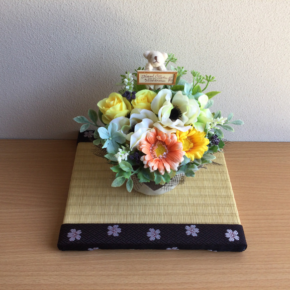 黄金 桜　豆畳orキット　マウスパッド、花台、撮影用飾り台、フォトフレーム 6枚目の画像