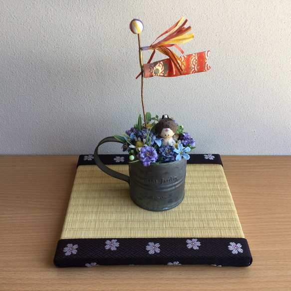 黄金 桜　豆畳orキット　マウスパッド、花台、撮影用飾り台、フォトフレーム 8枚目の画像