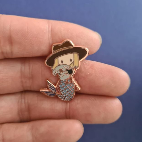 かわいいマーメイド 世界の民族衣装シリーズ ピンバッジ 