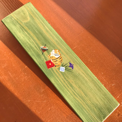 食卓に置ける箸箱(虎と三枡文、独楽文）　カトラリーケース　メガネ入れ　小物入れ 3枚目の画像