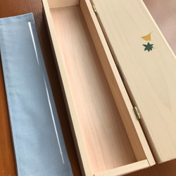 食卓に置ける箸箱(鶴亀)　カトラリーケース　メガネ入れ　小物入れ 4枚目の画像