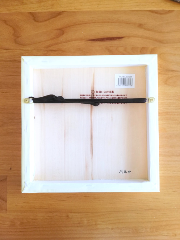 白うさぎのクリスマス☆ アートインテリアパネル（複製画）Art-Mao 5枚目の画像