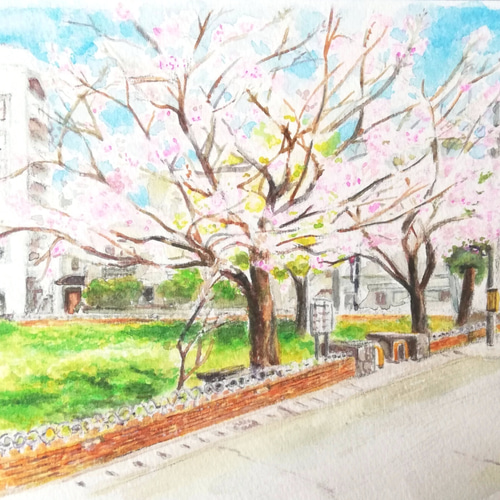 水彩画 風景スケッチ】長野県 安曇野の風景 - YouTube