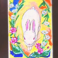 うさぎページ 絵画 アートポスター うさぎの横顔 F4サイズ 01 Art_mao その他