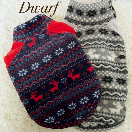 犬服ハンドメイド♡オーダー受付中♡トナカイ柄 犬服ハンドメイド♡オーダー受付中♡トナカイ柄
