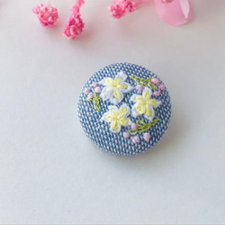 刺繍ヘアゴム 1枚目の画像