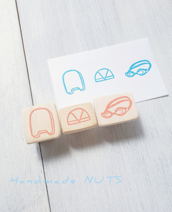 消しゴムはんこ＊水泳グッズ はんこ・スタンプ Ricky 通販 12630203