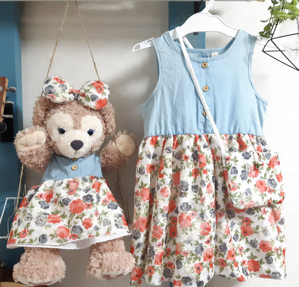ぬいぐるみコスチュームとワンピース シェリーメイ ダッフィー