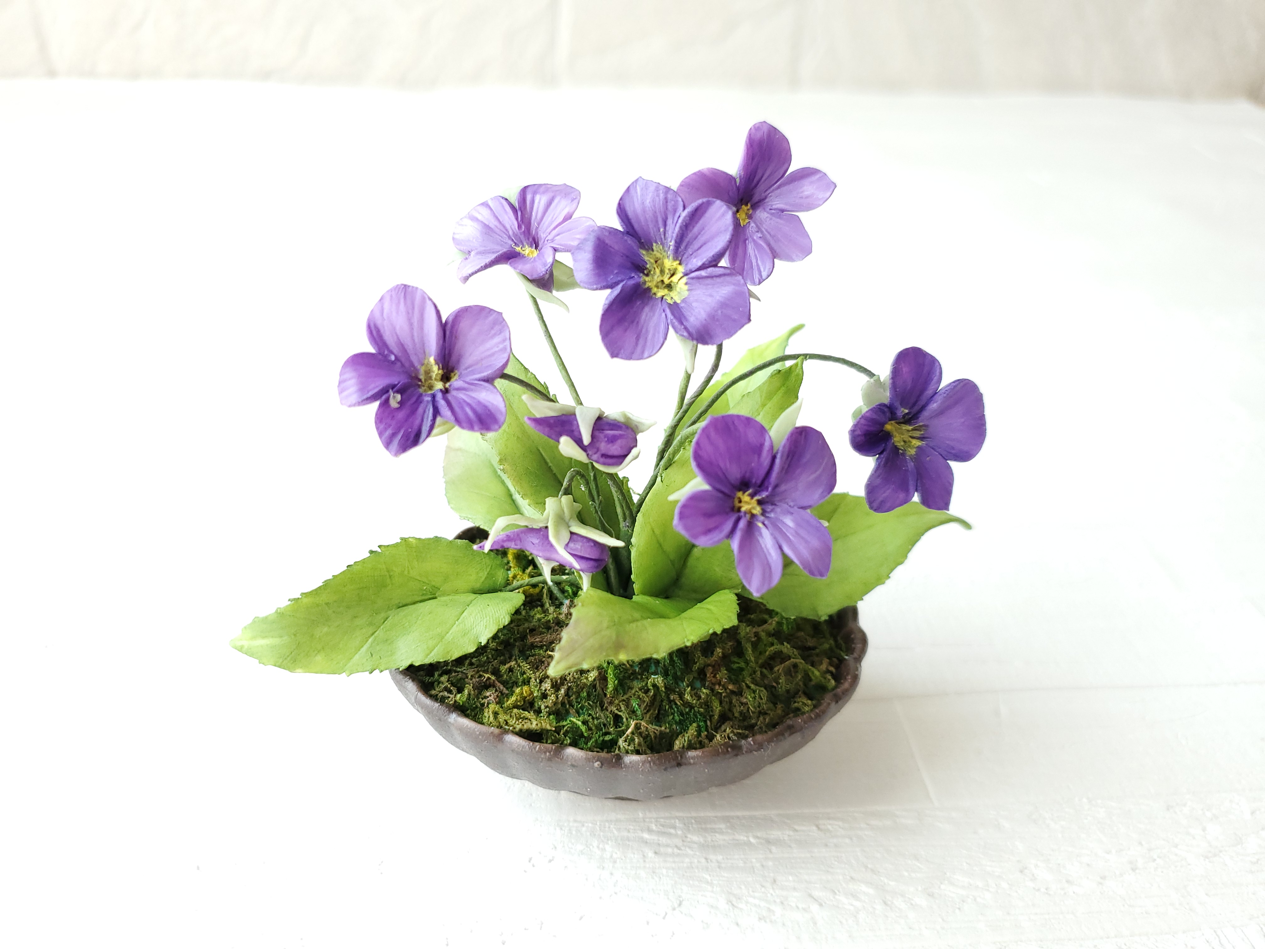 【入園グッズ】パンジーフラワー〜purple〜　5点セット