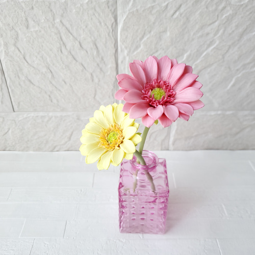 クレイフラワー/パンフラワー ガーベラ アートフラワー BON AMI 通販