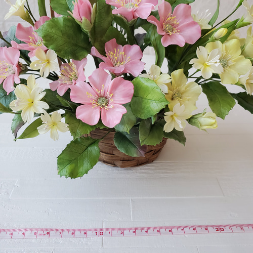 完売】パンフラワー/クレイフラワー＊＊優しく素朴なお花 ＊＊野ばらの