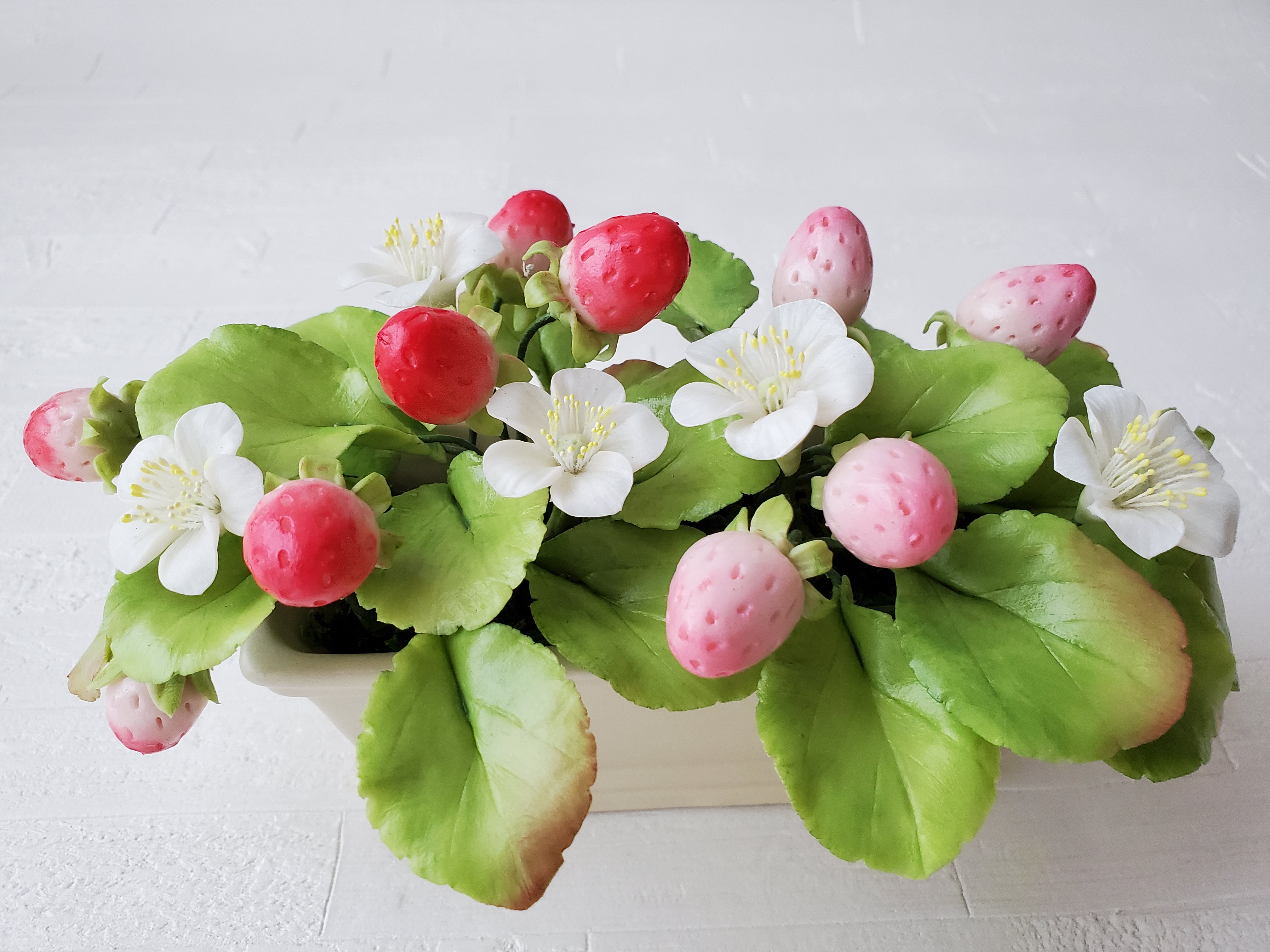 パンフラワー 完売】パンフラワー/クレイフラワー ♡天使の果実♡可愛いピンク