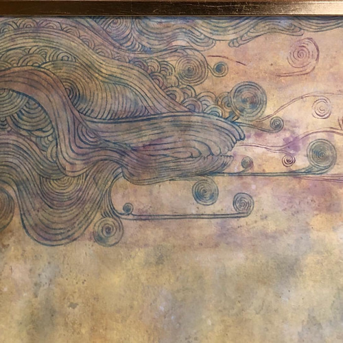 日本画「クモノスリクガメ」 絵画 FLYING ARMS 通販 8824806｜Creema