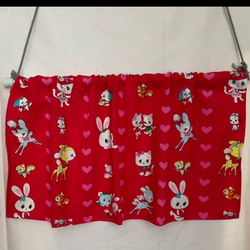 昭和レトロポップ カフェカーテン F カーテン ringoapple 通販