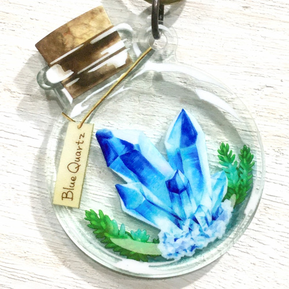 こびん風＊鉱石アクリルキーホルダー その他雑貨 atelier STAR