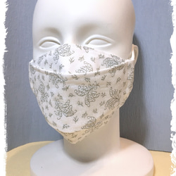 ホワイトの爽やか立体マスク 夏用 ★Ｓ～Ｌサイズ★ 【受注生産】2～4日発送 2枚目の画像