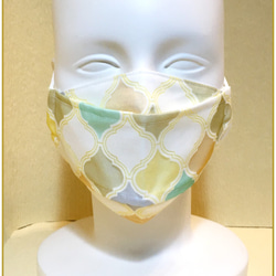 涼しげでオシャレな立体マスク オパール加工 3層 ★Ｓ～ＬＬサイズ★ 【受注生産】2～4日発送 2枚目の画像