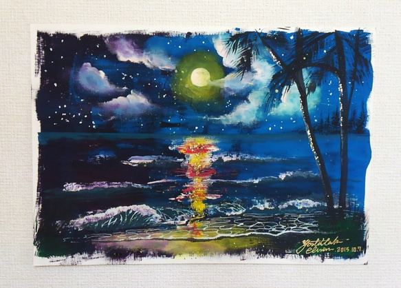 光る絵画 midnight moon 絵画 知念慶昂 通販 1677228|Creema 光る絵画 midnight moon 絵画 知念慶昂 通販 1677228|Creema