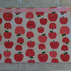 りんご柄のエコバッグ 2枚目の画像